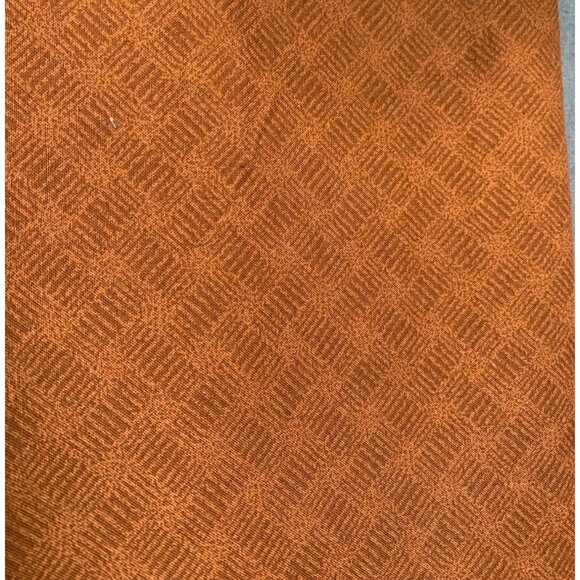 Burnt Orange Textured Fabric Cotton 1/2 yard Crafting Sewing Material - Picture 1 of 3